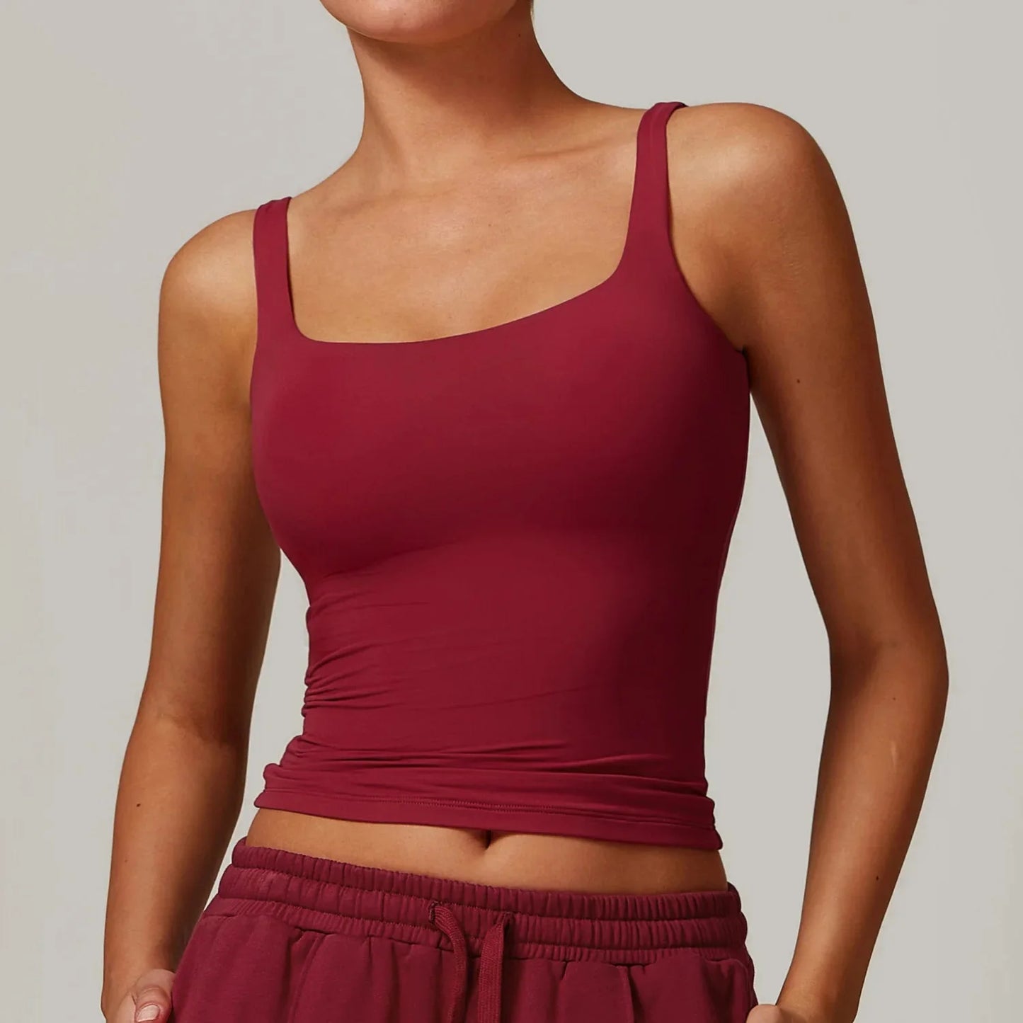 Variant image for Women Tank Top Black Nylon Spandex | Harmony-13