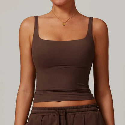 Variant image for Women Tank Top Black Nylon Spandex | Harmony-9