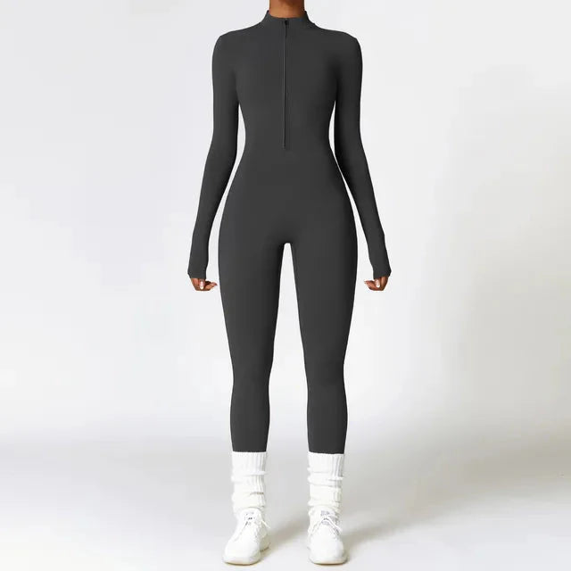 Variant image for Women Jumpsuit Black Nylon Spandex | Aurora-9