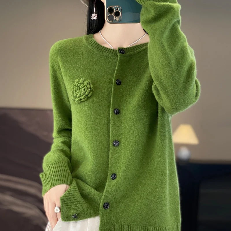 Women Cashmere Sweater Beige | Jane-2