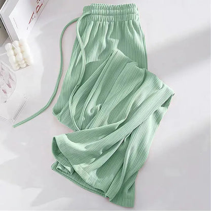 Variant image for Women Wide Leg Pants Ice Silk | Narcissa-1