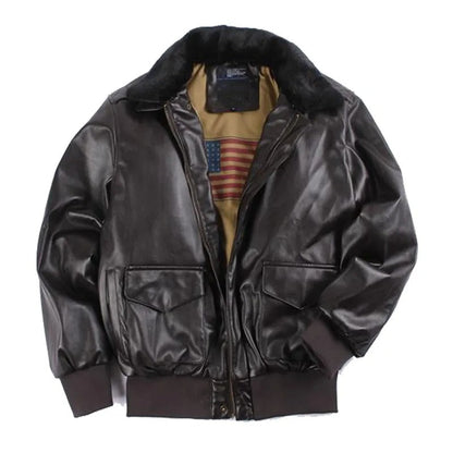 Men Classic Aviator Bomber Jacket | Bowen