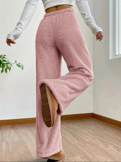 Women Cozy Fleece Lounge Pants | Aceline
