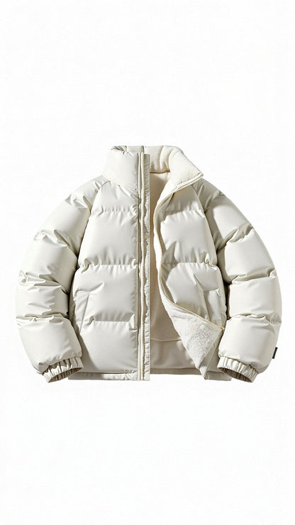 Men Insulated Sherpa-Lined Puffer Jacket | Cyrusteem