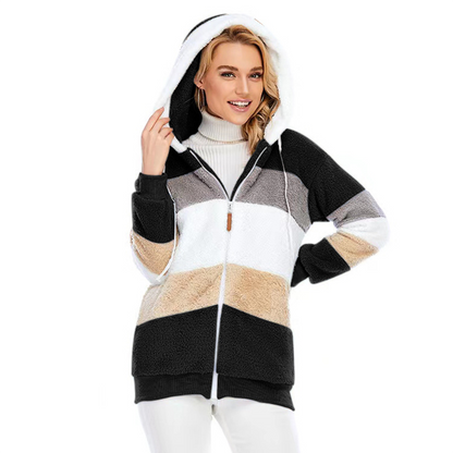 Men Colorblock Sherpa Hoodie | Ellemae