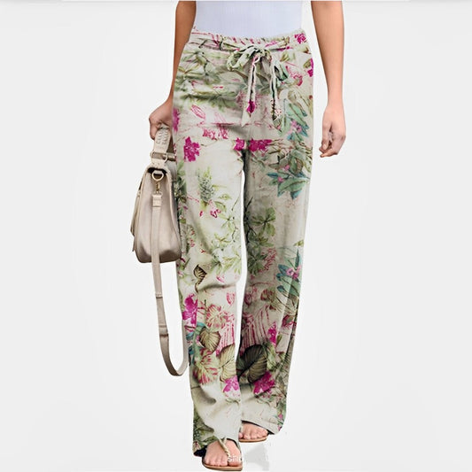 Women Floral Drawstring Pants | Fernleigh