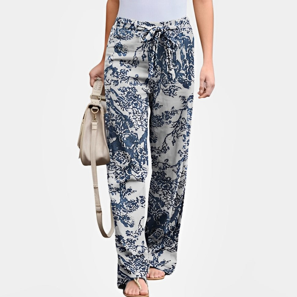 Women Floral Drawstring Pants | Fernleigh