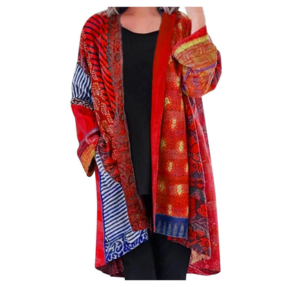Women Bohemian Patchwork Kimono Cardigan | Loren