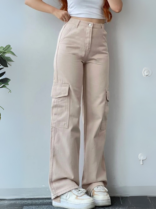 Women High-Waisted Cargo Pants | Hedy