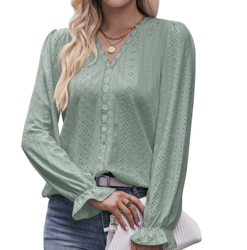 Women Chiffon Ruffle Top | Eriana